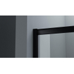 FugaFlow Efficiente Vetro Cabine de Douche - 80x80 cm - quart de cercle - noir mat SW1470175