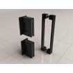 Wiesbaden Less Ensemble de charnières et poignée pour porte niche sans profil mat noir SW545328