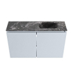 MONDIAZ TURE-DLUX Meuble de toilette 80cm Clay. Lavabo EDEN Lava position droite. Avec 1 trou de robinet. SW1103761