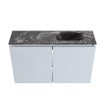 MONDIAZ TURE-DLUX Meuble toilette - 80cm - Clay - EDEN - vasque Lava - position droite - 1 trou de robinet SW1103761