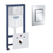 GROHE Rapid SL réservoir encastré incluant GROHE Skate cosmopolitan plaque de commande Chrome SW680023