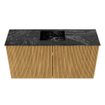 Mondiaz JOYA-DLUX 80cm toiletmeubel - kleur Oak - Wastafel FAYE positie Midden Zonder kraangat kleur Lava. SW1422047