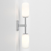 Astro Tacoma Twin Wandlamp/Plafondlamp - 230V - IP44 - cilinder - wit glas - chroom SW1569663
