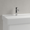 Villeroy & Boch Collaro lavabo meuble - 120x47cm - sans trop-plein 2 trous de robinet en stone white SW358331