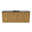 Mondiaz JOYA-DLUX 100cm toiletmeubel - kleur Oak - Wastafel FAYE positie Midden 1 kraangat kleur Lava. SW1422080