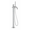 Crosswater 3ONE6 Robinet baignoire sur pied - hauteur 90.5cm - douchette stick - Inox SW876135