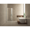 Wiesbaden Double Cabine de douche quart de rond 100x100x200cm 2 portes pivotantes profil chrome et vitre NANO 8mm SW62384