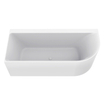 Wiesbaden Zenn baignoire d'angle gauche 180 x 80 cm acrylique brillant blanc avec vidage brillant blanc SW1158957