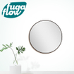 FugaFlow Eccelente Arredo 2.0 Miroir rond 120x120cm cadre noir mat SW1123434