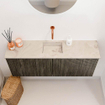 Mondiaz JOYA-DLUX 100cm toiletmeubel - kleur Shadow - Wastafel FAYE positie Midden Zonder kraangat kleur Frappe. SW1422743