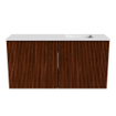 Mondiaz JOYA 80cm toiletmeubel - kleur Ruby - Wastafel FAYE positie Rechts 1 kraangat kleur Talc. SW1421771