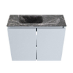 MONDIAZ TURE-DLUX Meuble de toilettes 60 cm Clay. Lavabo EDEN Lava position gauche. Sans trou de robinet. SW1103726