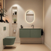 MONDIAZ TURE-DLUX Meuble toilette - 120cm - Army - EDEN - vasque Ostra - position centrale - 1 trou de robinet SW1104749