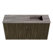 Mondiaz JOYA-DLUX 80cm toiletmeubel - kleur Shadow - Wastafel FAYE positie Rechts Zonder kraangat kleur Oza. SW1425042