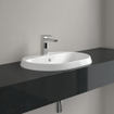 Villeroy & Boch Architectura lavabo encastré - 60x45x17cm - Ovale 1 trou de robinet avec trop-plein Blanc Alpin brillant Céramique SW762350