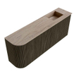 Mondiaz JOYA-DLUX 101.6cm toiletmeubel - ronding links kleur Shadow - Wastafel FAYE positie Rechts 1 kraangat kleur Saba. SW1425154