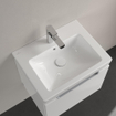 Villeroy & Boch Subway 2.0 lavabo-meuble - 55x47cm - 1 trou de robinet avec trop-plein ceramic+ blanc 1024116