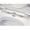 Sanicare rondo wc suspendu avec siège de toilette à fermeture douce et à dégagement rapide SW279074