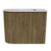 Mondiaz JOYA-DLUX 51.6cm toiletmeubel - ronding links kleur Dusk - Wastafel FAYE positie Rechts Zonder kraangat kleur Glace. SW1423164