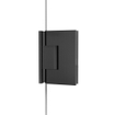 Fortifura Galeria Douchecabine - 90x100x200cm - scharnieren - deurgreep - stabilisatiestang - vlak - helder veiligheidsglas - Geborsteld gunmetal PVD (Antraciet) SW1222466