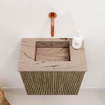 Mondiaz JOYA-DLUX 40cm toiletmeubel - kleur Dusk - Wastafel FAYE positie Midden Zonder kraangat kleur Arena. SW1425734