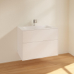 Villeroy & Boch Finion wastafelonderkast 79.6x59.1cm 2 lades White matt SW479536