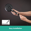 Hansgrohe Raindance Select S douchette 120 3jets powderrain noir mat SW541536