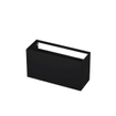 INK P2o Meuble sous-lavabo - 120x45x65cm - 2 tiroirs - push to open - avec façades rapportées droites - laque MDF - noir mat SW207460