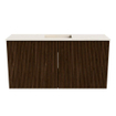 Mondiaz JOYA-DLUX 80cm toiletmeubel - kleur Walnut - Wastafel FAYE positie Midden Zonder kraangat kleur Meli. SW1424400