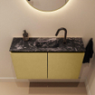 MONDIAZ TURE-DLUX Meuble toilette - 80cm - Oro - EDEN - vasque Lava - position centrale - 1 trou de robinet SW1103949