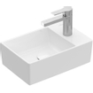 Villeroy & Boch Memento 2.0 lave-mains dessous rectifié 40x26cm - sans trop-plein 1 trou de robinet blanc SW358477