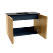 Mondiaz JOYA 60cm toiletmeubel - kleur Oak - Wastafel FAYE positie Midden Zonder kraangat kleur Urban. SW1421187