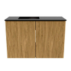 Mondiaz JOYA 60cm meuble de salle de bains - couleur Oak - Vasque FAYE position Gauche 1 trou de robinet couleur Urban. SW1421163