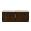 Mondiaz JOYA-DLUX 100cm meuble de salle de bains - couleur Walnut - Vasque FAYE position Milieu 1 trou de robinet couleur Frappe. SW1422352