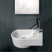 GO by Van Marcke Flexy lave-mains droite 41x27x14,2 cm porcelaine 1 trou pour robinet blanc SW291030