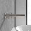 Villeroy & Boch Loop & Friends ensemble de robinet à 3 trous - Nickel brossé mat (inox) SW974329