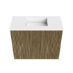 Mondiaz JOYA 50cm toiletmeubel - kleur Dusk - Wastafel FAYE positie Midden Zonder kraangat kleur Talc. SW1421577