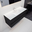 MONDIAZ VICA Ensemble de meuble salle de bain - 120cm - 2 tiroirs - lavabo Cloud central - 1 trou de robinet - solid surface urban SW410251