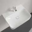 Villeroy & Boch Finion lavabo - 1 trou de robinet 60x47cm - ceramic+ sans trop-plein blanc SW106468