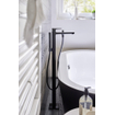 Hansgrohe Metropol partie de finition pour robinet de baignoire autoportant montage au sol avec inverseur avec bec fixe 23.5 cm noir mat SW297543
