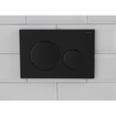 Geberit Sigma20 plaque de déclenchement dualflush maniement frontal pour toilettes/urinoir 24.6x16.4cm noir mat SW420200