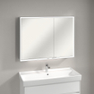 Villeroy & Boch My view armoire de toilette miroir - 100x75cm - 2 portes 3 prise de courant LED SW641573