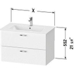 Duravit XBASE Meuble sous-lavabo SW444469