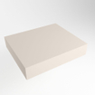 Mondiaz TOP 51 Plan sous vasque - 40x51x12cm - compatible comme plan de meuble - solid surface - Linen SW1024518