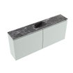 MONDIAZ TURE-DLUX Meuble toilette - 120cm - Greey - EDEN - vasque Lava - position centrale - 1 trou de robinet SW1103803