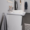Duravit D-Neo lavabo 65x48x16.5cm 1 trou de robinet rectangulaire Céramique Blanc SW640403