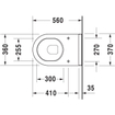 Duravit Starck 3 Cuvette au sol Btw avec bord de rinçage à fond profond Pk blanc SW114651