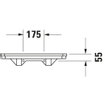 Duravit Serie 1930 Keramische Legger 550X55X130Mm Wit Glanzend SW112407