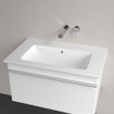 Villeroy & Boch Venticello Meubelwastafel - zonder kraangat - 80x50cm - overloop - ceramic - wit OUTLETSTORE STORE43890