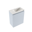 MONDIAZ TURE-DLUX meuble WC 40 cm Clay. Lavabo EDEN Ostra position droite. Sans trou de robinet. SW1104774